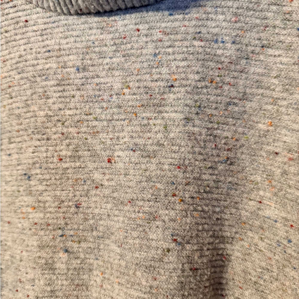 LOFT Heathered Gray Cowl Neck Sweater - Picture 2 of 11